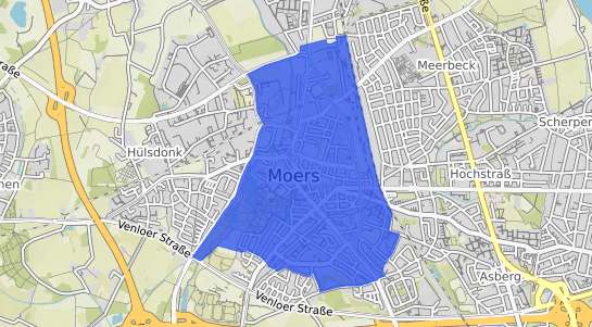 Bodenrichtwertkarte Moers M&ouml;rs Mitte